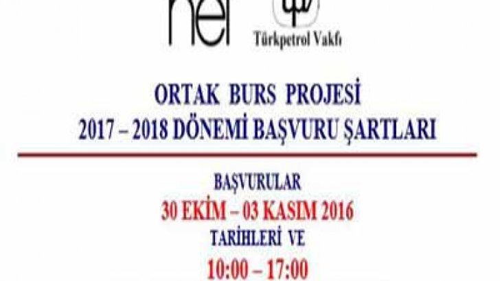 NEF Türk Petrol Vakfı Burs Başvurusu