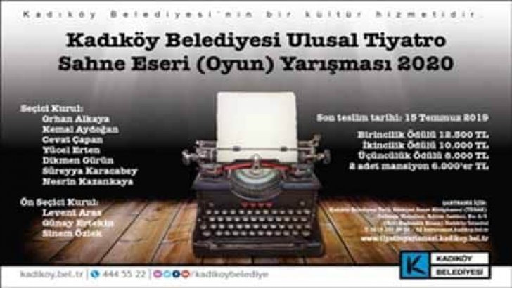 Kadıköy Belediyesi Tiyatro Sahne Eseri Yarışması