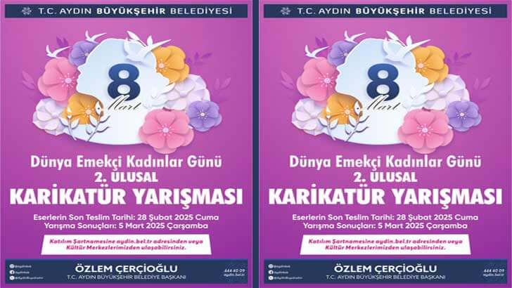 Aydın Belediyesi Emekçi Kadınlar Günü Karikatür Yarışması
