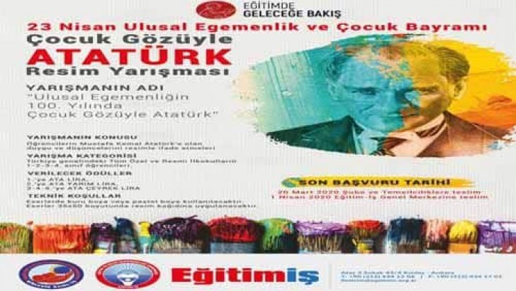 Eğitim-İş Çocuk Gözüyle Atatürk Resim Yarışması