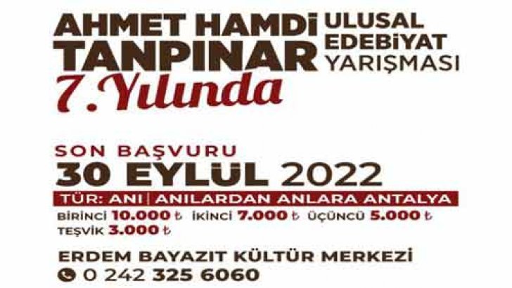 Kepez Belediyesi Ahmet Hamdi Tanpınar Edebiyat Yarışması