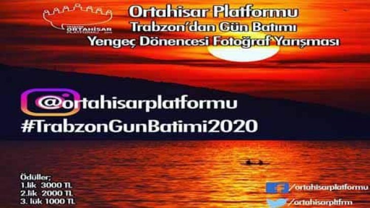 Ortahisar Platformu Trabzon’da Gün Batımı Fotoğraf Yarışması