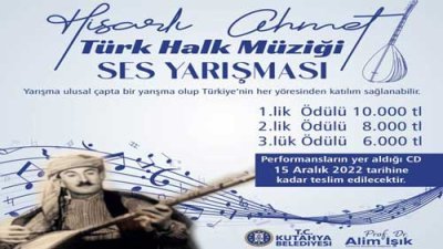 Hisarlı Ahmet Türk Halk Müziği Ses Yarışması