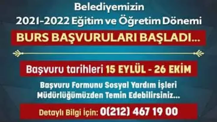 İstanbul Bayrampaşa Belediyesi Burs Başvurusu