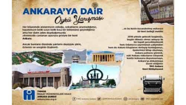 İmo Ankara Kent Kütüphanesi Ankara’ya Dair Öykü Yarışması