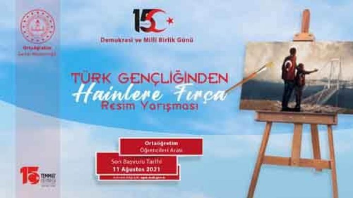 Türk Gençliğinden Hainlere Fırça Resim Yarışması