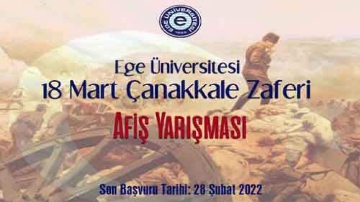 Ege Üniversitesi 18 Mart Çanakkale Zaferi Afiş Yarışması