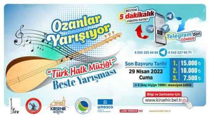 Kırşehir Belediyesi Ozanlar Yarışıyor Beste Yarışması