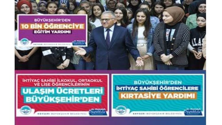 Kayseri Belediyesi Burs Başvuruları