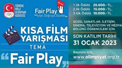 TMOK Fair Play Üniversite Öğrencileri Kısa Film Yarışması