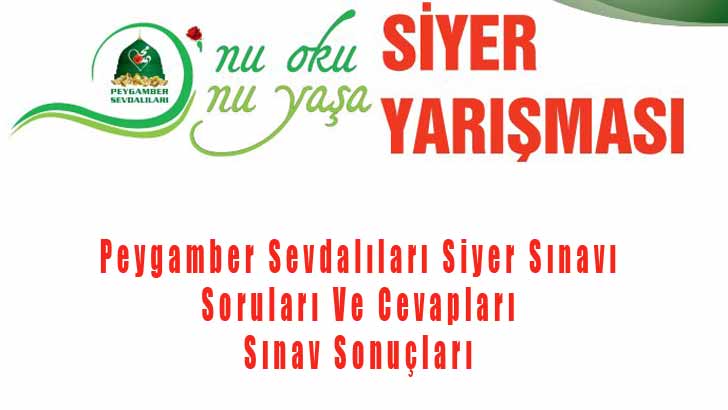 Peygamber Sevdalıları Siyer Sonuçları Cevapları 2026