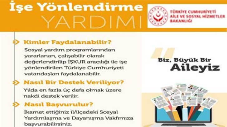 Aile Bakanlığı İşe Yönlendirme Yardımı Ne Kadar