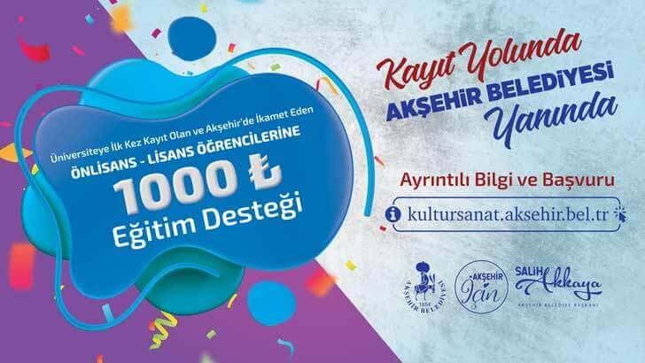 Akşehir Belediyesi Eğitim Yardımı Bursu Başvuruları
