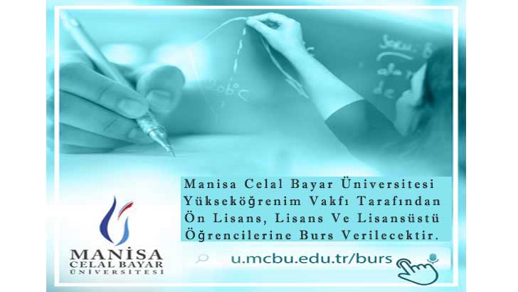 Manisa Celal Bayar Üniversitesi Yüksek Öğrenim Vakfı Bursu Başvuruları