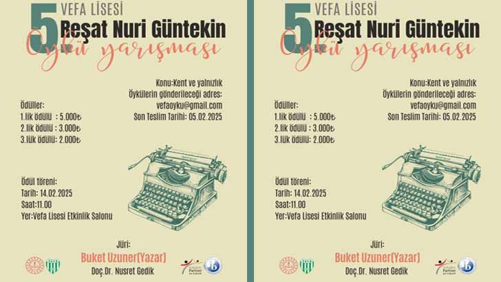 Vefa Lisesi Reşat Nuri Güntekin Öykü Yarışması