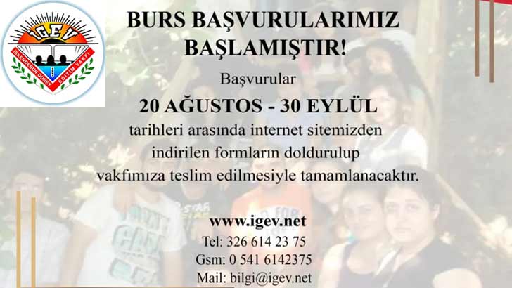 İskenderun Güney Eğitim Vakfı İGEV Bursu Başvuruları