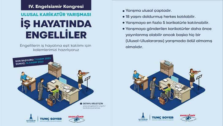 İzmir Belediyesi İş Hayatından Engelliler Karikatür Yarışması