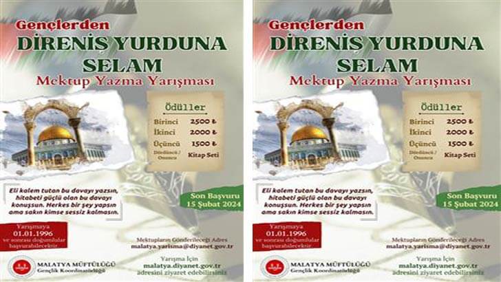 Gençlerden Direniş Yurduna Selam Mektup Yazma Yarışması