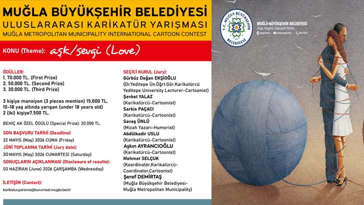 6. Muğla Belediyesi Uluslararası Karikatür Yarışması 2026