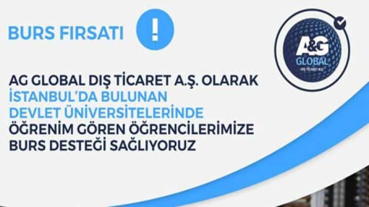 AG Global Dış Ticaret Burs Başvurusu