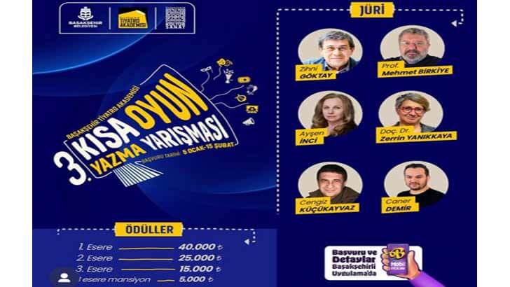 Başakşehir Tiyatro Akademisi Kısa Oyun Yazma Yarışması