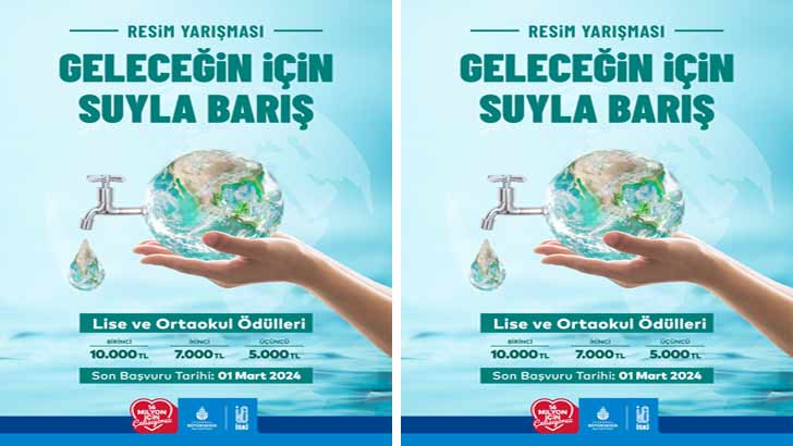İSKİ Geleceğin İçin Suyla Barış Resim Yarışması