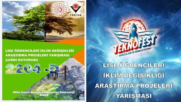 Tübitak Lise Öğrencileri İklim Değişikliği Araştırma Projeleri Yarışması