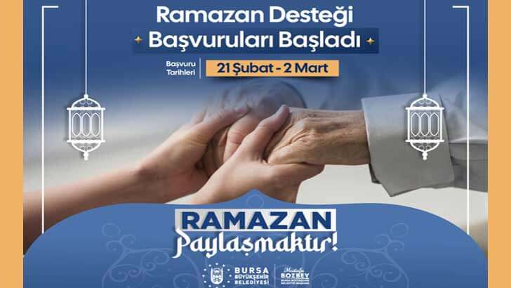 Bursa Belediyesi Ramazan Sosyal Desteği Başvuruları 2025