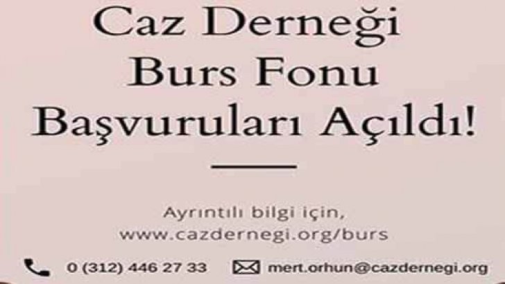 Caz Derneği Burs Başvurusu