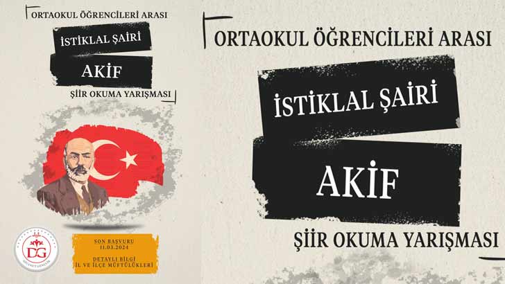 İstiklal Şairi Akif Ortaokul Öğrencileri Arası Şiir Okuma Yarışması