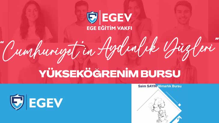 EGEV Ege Eğitim Vakfı Burs Başvuruları
