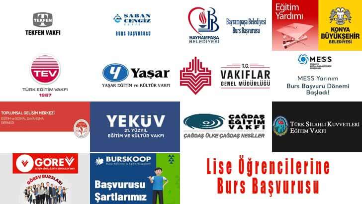 Lise Öğrencilerine Burs Başvurusu