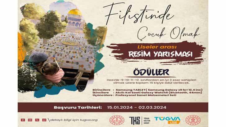 Filistin’de Çocuk Olmak Liseler Arası Resim Yarışması