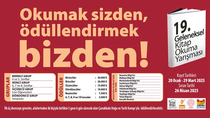 Zeytinburnu Belediyesi Geleneksel Kitap Okuma Yarışması