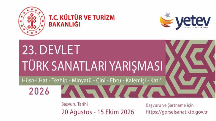 23. Devlet Türk Sanatları Yarışması 2026