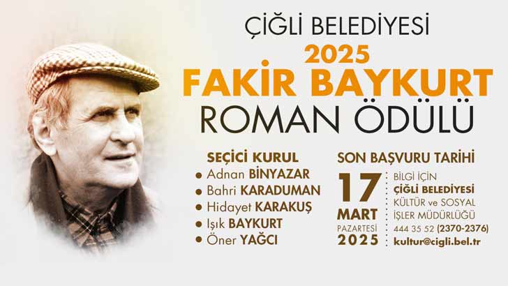 Çiğli Belediyesi Fakir Baykurt Roman Ödülü
