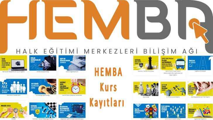 Halk Eğitim Merkezleri Dijital Kurslar HEMBA Online Kurs Programları