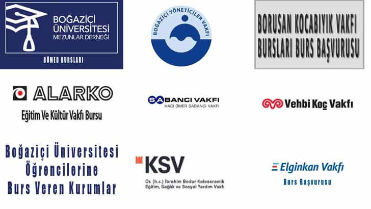 Boğaziçi Üniversitesi Öğrencilerine Burs Veren Kurumlar