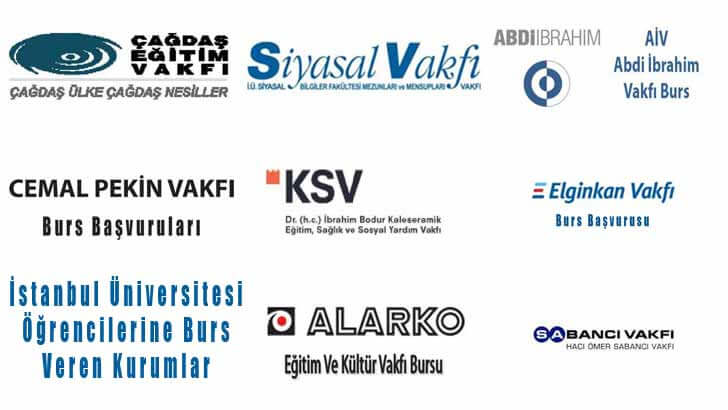 İstanbul Üniversitesi Öğrencilerine Burs Veren Kurumlar