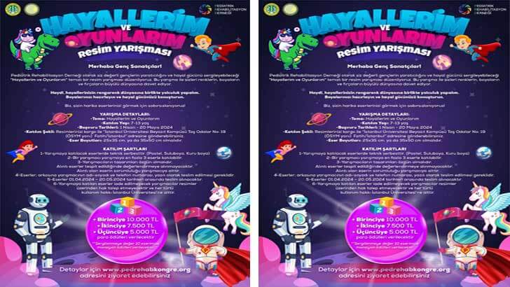 Pediatrik Rehabilitasyon Derneği 7-13 Yaş Resim Yarışması