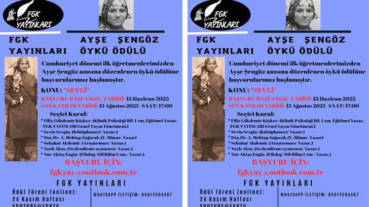 FGK Yayınları Ayşe Şengöz Öykü Ödülü