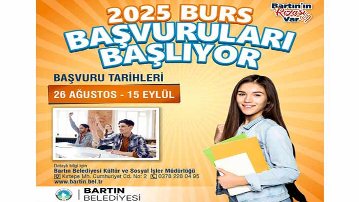Bartın Belediyesi Burs Başvurusu