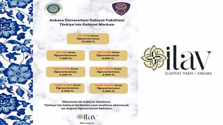 Ankara Üniversitesi İlahiyat Vakfı İLAV Başarı Bursu Başvurusu