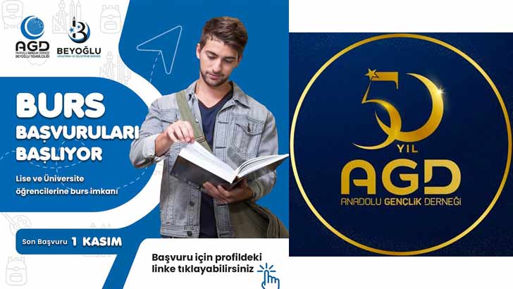 AGD Anadolu Gençlik Derneği Beyoğlu Şubesi Bursu Başvuruları