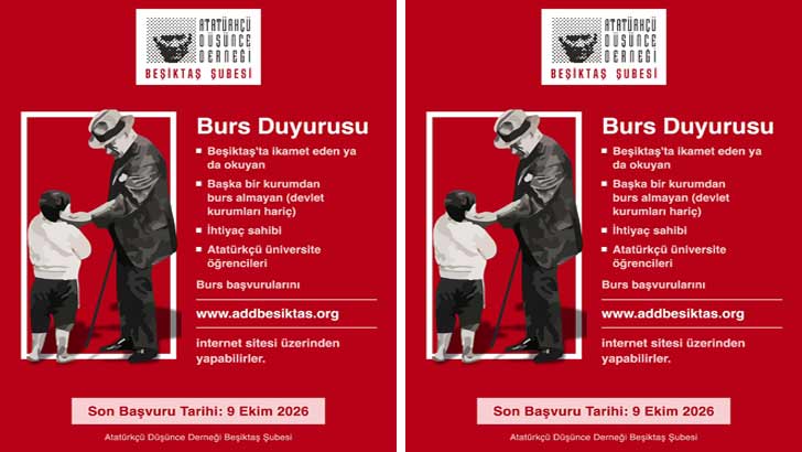 ADD Beşiktaş Şubesi Bursu Başvuruları