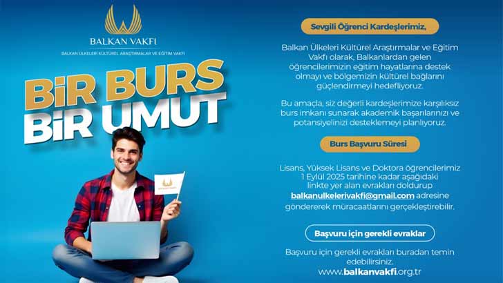 Balkan Vakfı Bursu Başvuruları