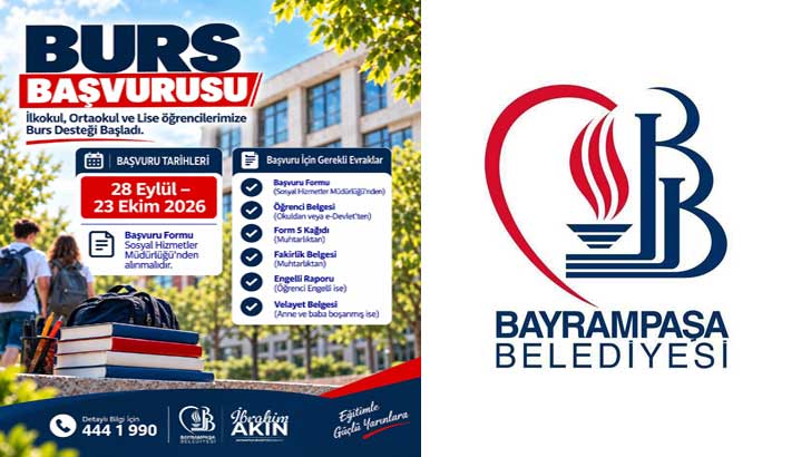 İstanbul Bayrampaşa Belediyesi Burs Başvurusu 2026-2027