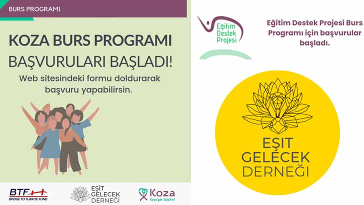 Eşit Gelecek Derneği Burs Başvuruları