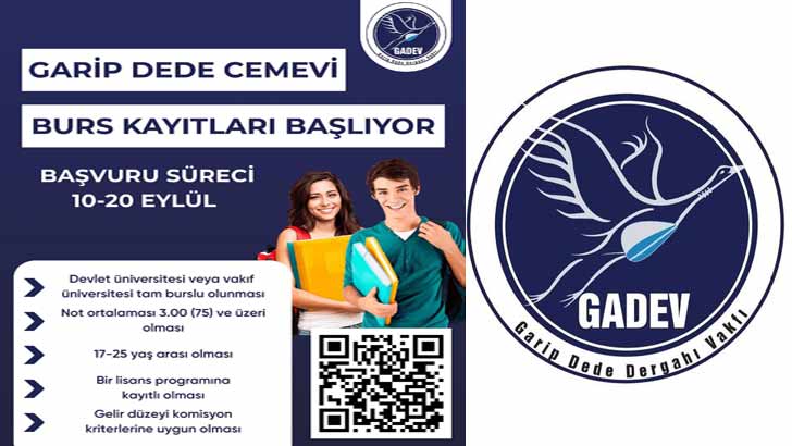 Garip Dede Dergahı Vakfı Burs Başvuruları