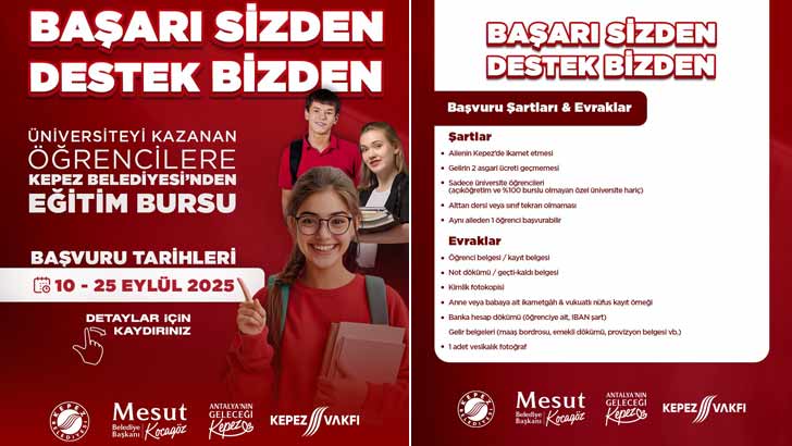 Kepez Belediyesi Burs Başvuruları
